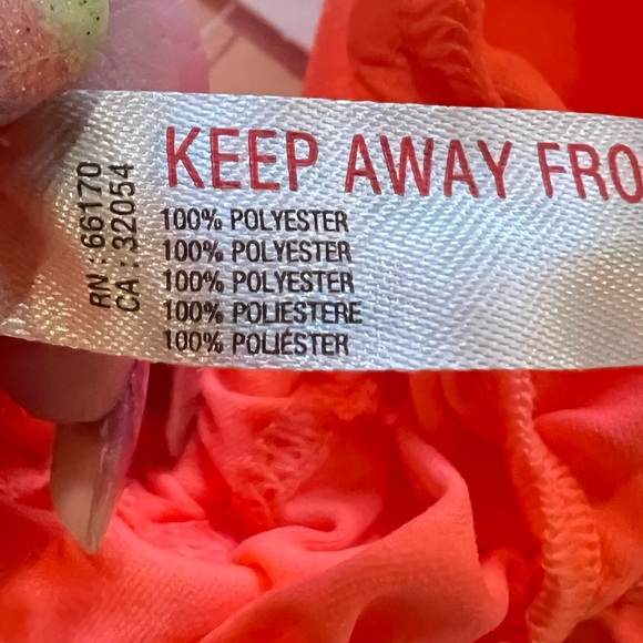 Free People Movement Shirr Enough Cami Top Neon Coral size Small - Picture 13 of 13